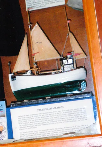 Model of the fishing boat Laura at Eden Camp Museum