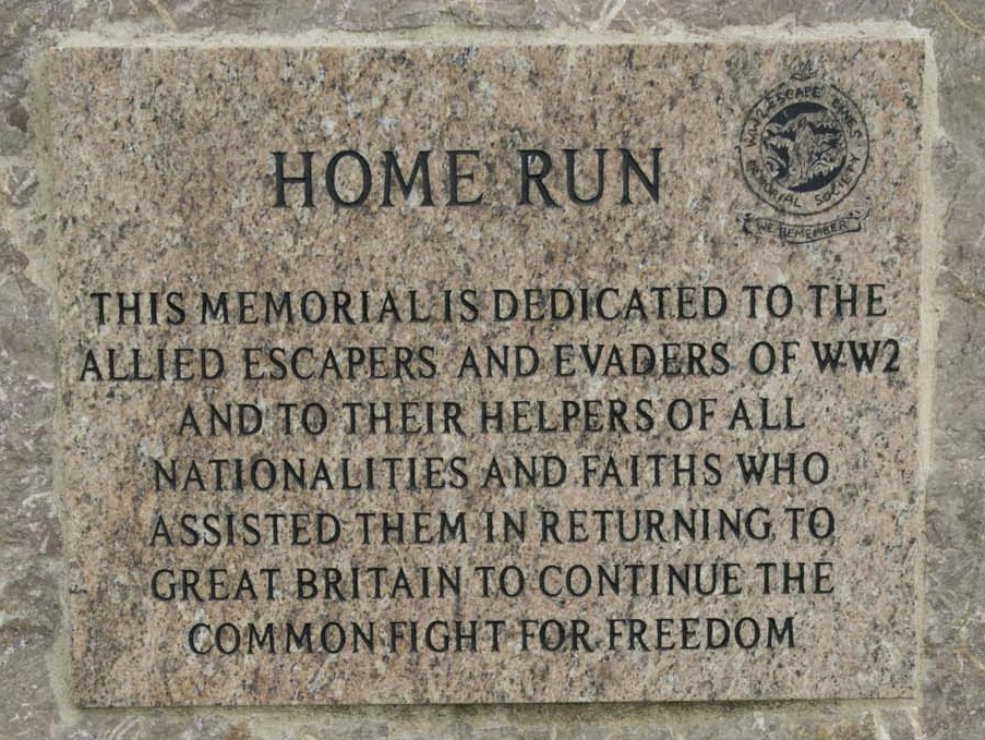 Plaque on the Home Run memorial