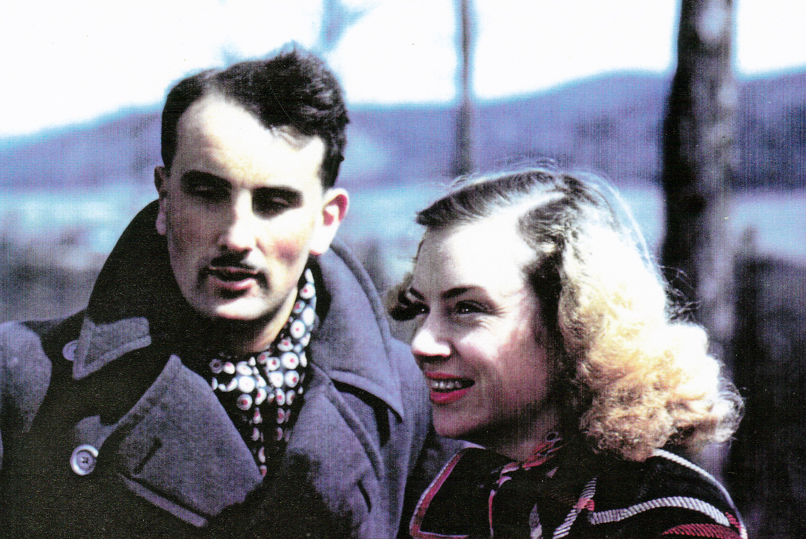 Evader Gordon Carter with his helper Janine