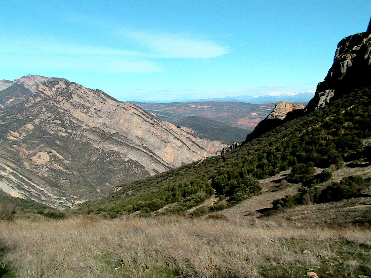 The Montsec d'Ares mountain landscape