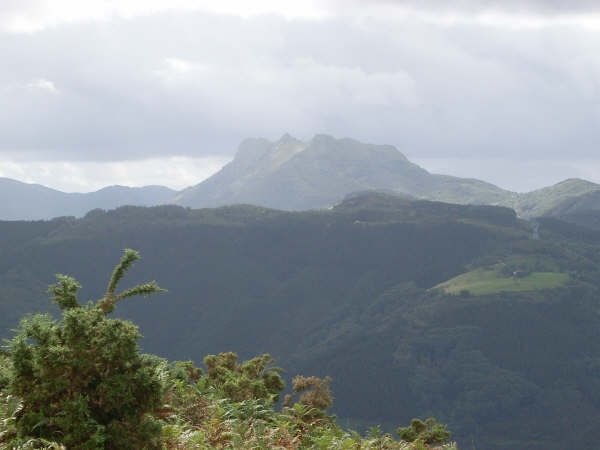 View towards the Three Crowns in the western Pyrenees